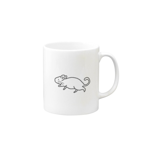 デグー、はしる Mug
