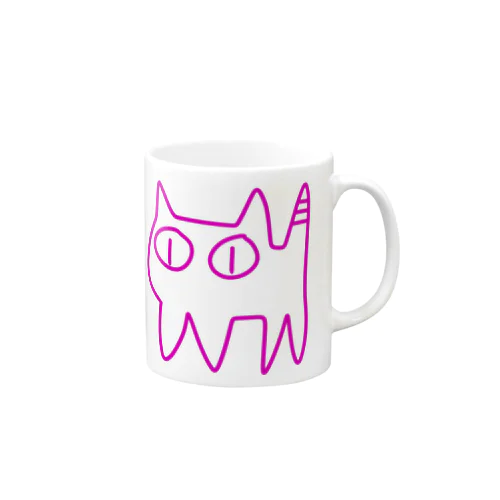 ねこですから。ピンク Mug