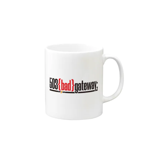 503 bad gateway ロゴ（ブラック） Mug