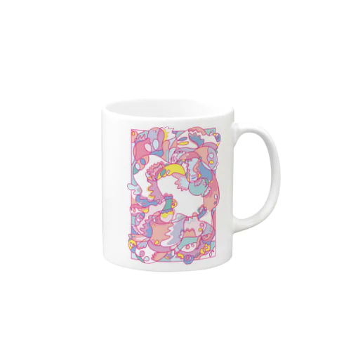 いろんなおばけたち（ゆめかわver） Mug