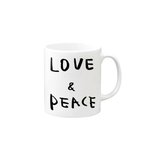 LOVE ＆ PEACE  マグカップ