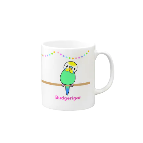 レインボー男の子＊セキセイインコ＊ Mug