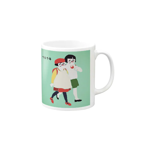 ウキウキ姉妹 Mug