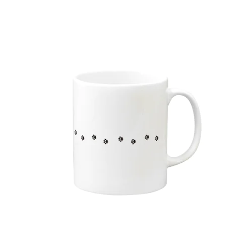 猫のあしあと(ヨコ) Mug