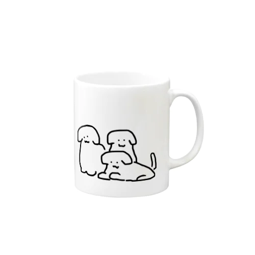 3匹のいぬ Mug