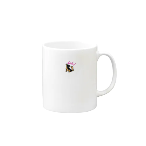 横からミニチュアダックス Mug