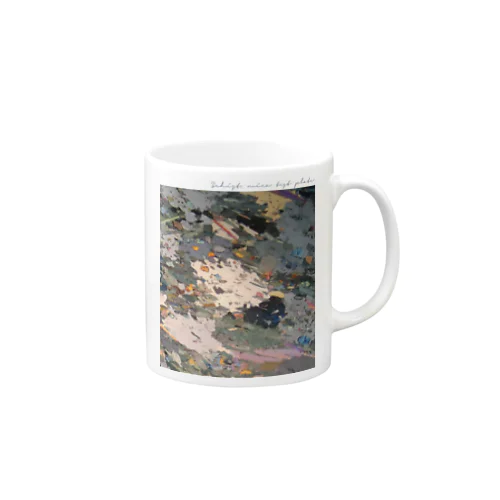 薄片 片岩 雲母検板 Mug