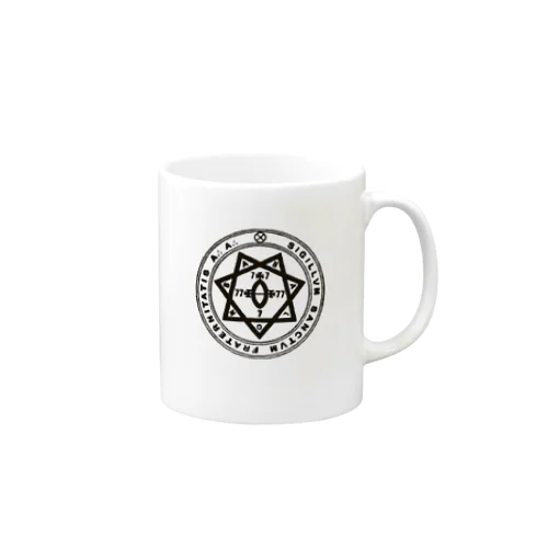 銀の星　魔術結社シンボル Mug