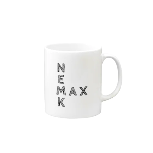 ＮＥＭＫＭＡＸ(黒文字) Mug