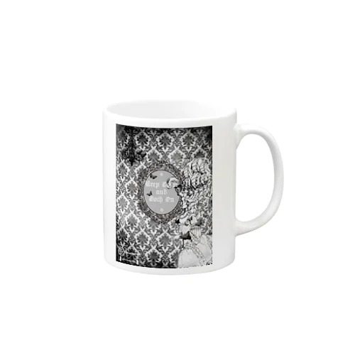 Keep Calm and Goth On♱マリー・アントワネット『Masquerade』♱黒ロリ ゴスロリ ゴシック  Mug