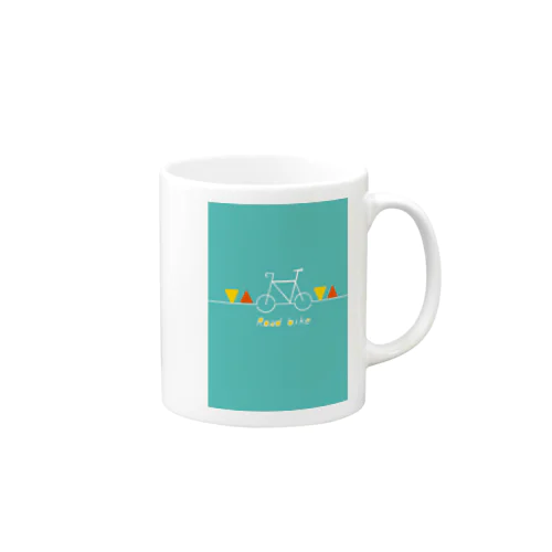 自転車柄アイテム ロードバイク Mug