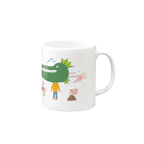 しましま半魚人 Mug