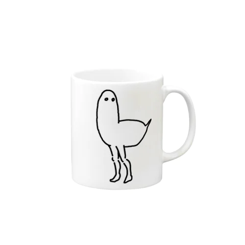 人間の足がはえた鳥 Mug