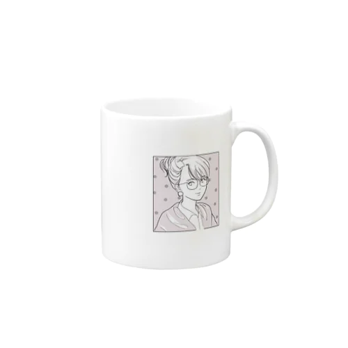 メガネ女子（ストロベリー） Mug