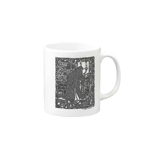 オーブリー・ビアズリー「いかにしてグィネヴィア女王は尼となったか」の迷路 Mug