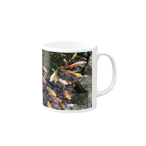 鯉の大群 Mug