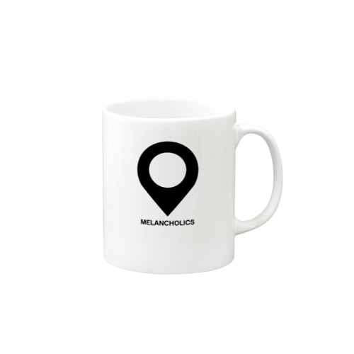 目的地ピンのデザイン 色違い Mug
