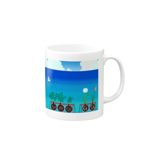 夏と水草 Mug