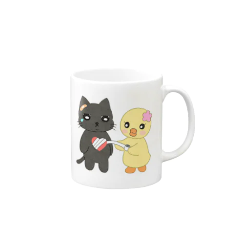 HSPクロにゃんを手当てするぴのり Mug