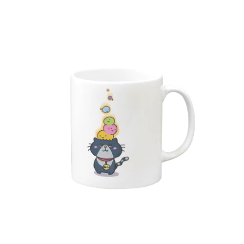 くりくりおめめねこ Mug