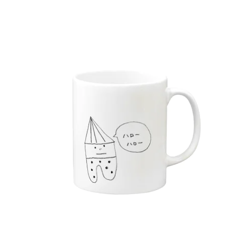 お豆ハギレちゃん Mug