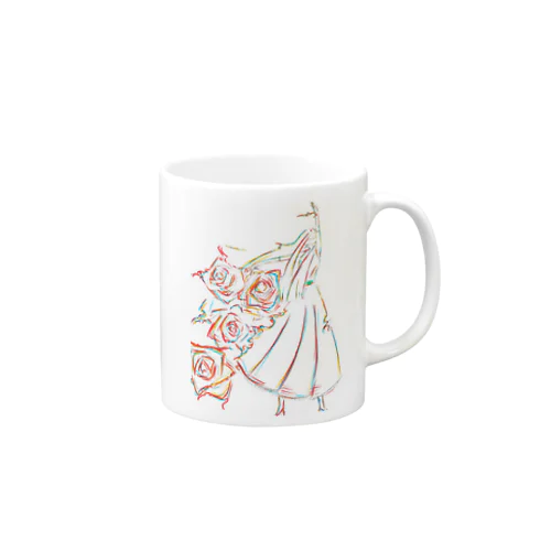 踊る女性 Mug