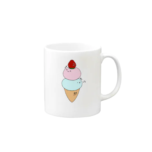 ふたごあいすぅ(文字あり) Mug