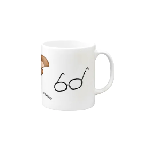 たわしとめがねとひげとへっどほん Mug