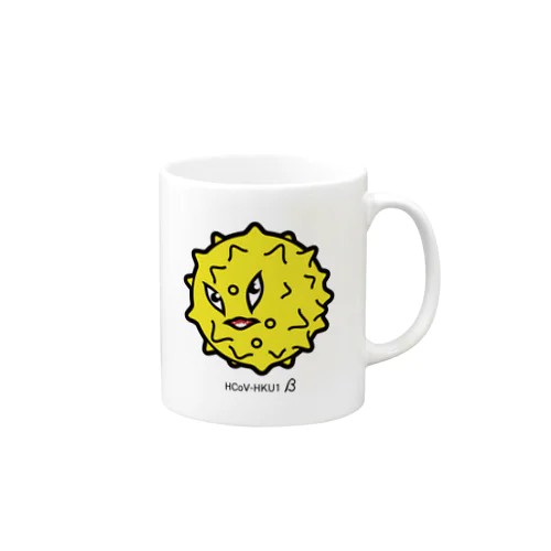 コロナウイルス HCoV-HKU1β Mug