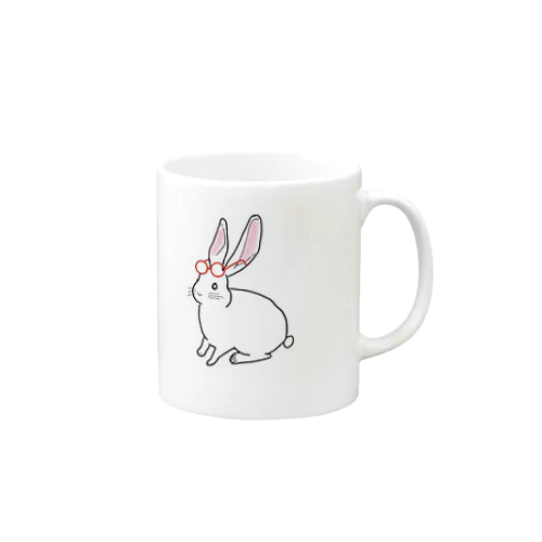 メガネうさぎさん Mug