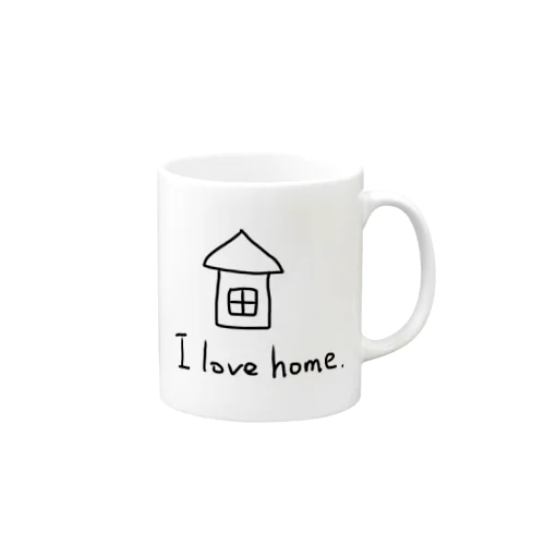 I love home． マグカップ