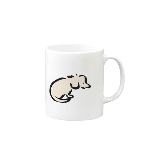 読む犬 Mug