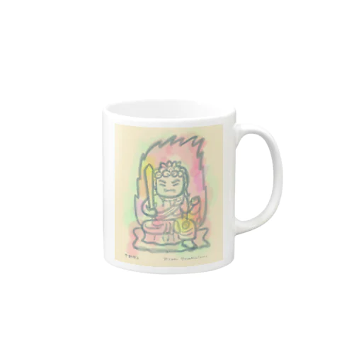 ゆる仏画「不動明王」 Mug