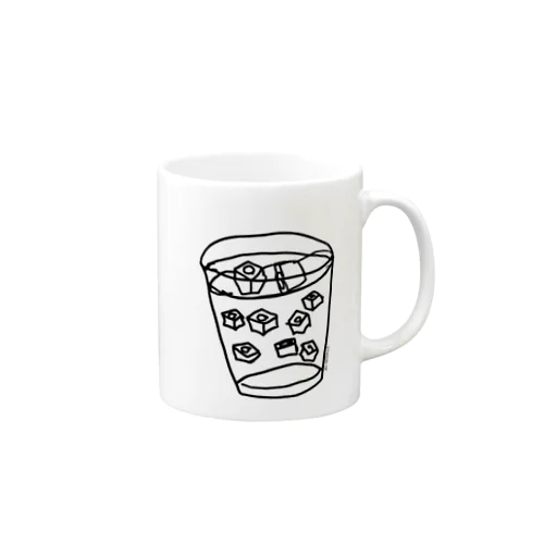 グラスグラス 黒 Mug