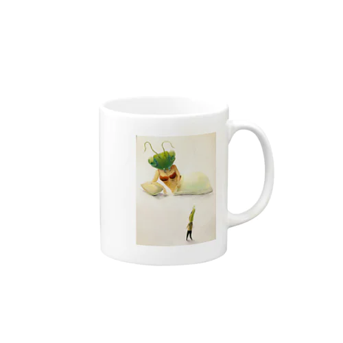 カマキリ女とバッタくん Mug