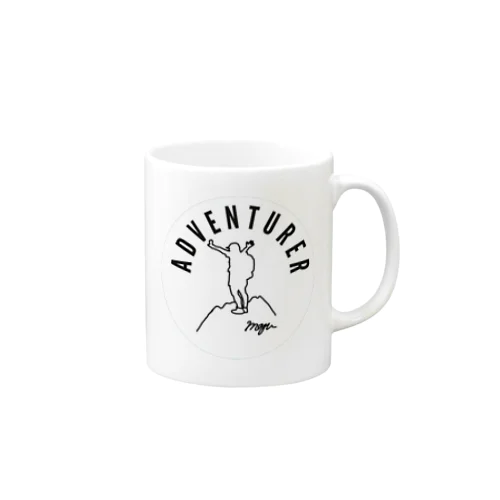 誰もが冒険家グッズ（白丸ver) Mug