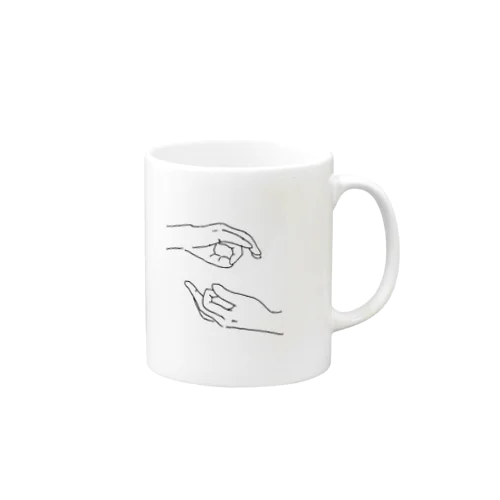 蟹座の手 Mug