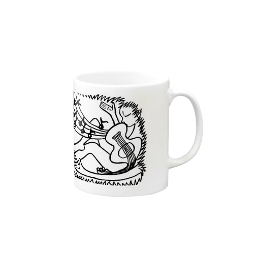 天と地の間で音を奏でる人 Mug