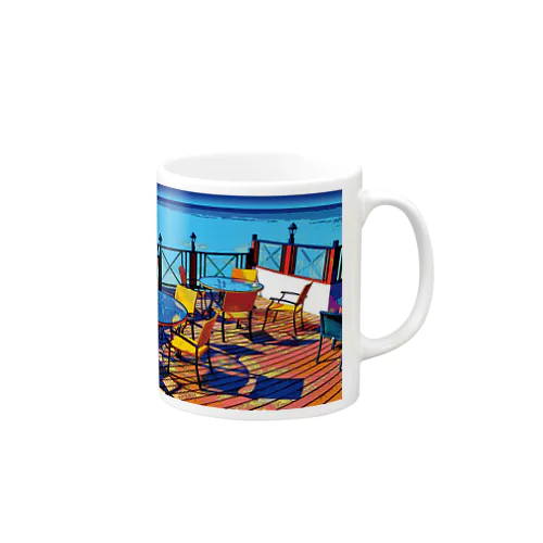 海沿いのレストラン Mug