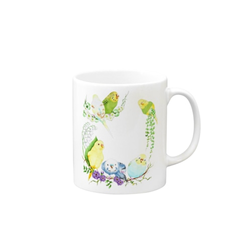 もりもりセキセイインコ Mug