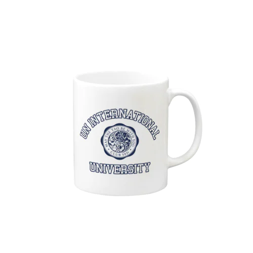 UN INTERNATIONAL UNIVERSITY （NAVY PRINT） Mug