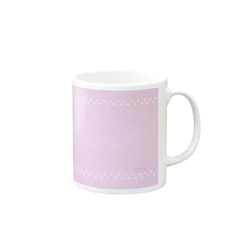 水玉 × ピンク Mug
