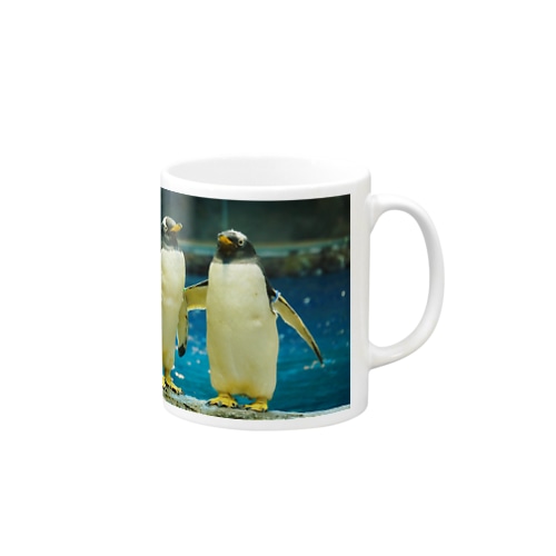 ジェンツーペンギン　写真　リアル　仲良し Mug