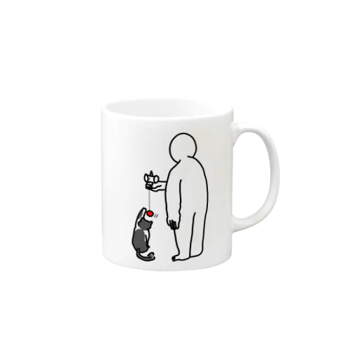 けん玉の練習を邪魔する猫 Mug