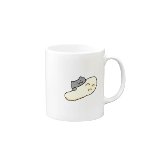 何も考えていないねっことナン Mug