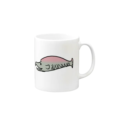 弟が描いたキングサーモン Mug