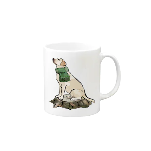 マフラー犬　ラブラドルレトリバー Mug