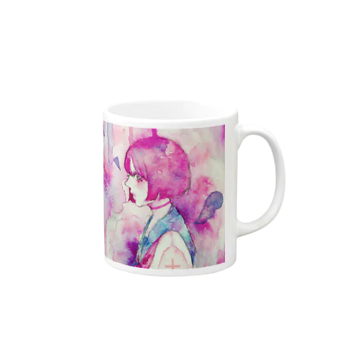 水彩少女 Mug