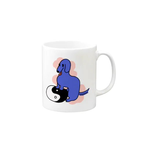 yinyang dog クッション Mug