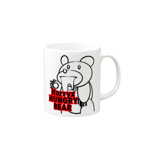 Hurryz HUNGRY BEAR シンプル マグカップ